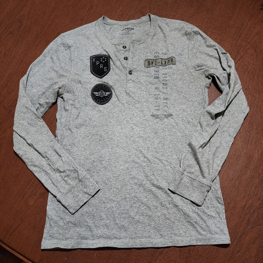 Express Gray Graphic Tee